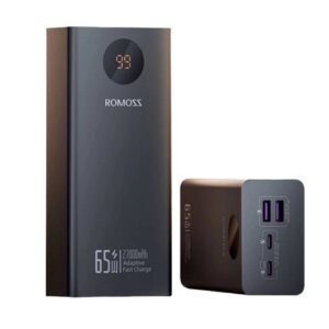 ROMOSS 65W Power Bank 27000 mAh USB C PD Portable Laptop Charger, Phone Charger, Fast Charging External Battery for MacBook Air, MacBook Pro, Dell XPS, Apple Watch iPad Pro iPhone 15 and More - Image 1