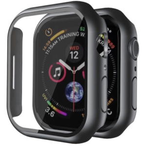 Apple Watch Series 7 Tempered Glass Case 45mm Size Black - Image 1