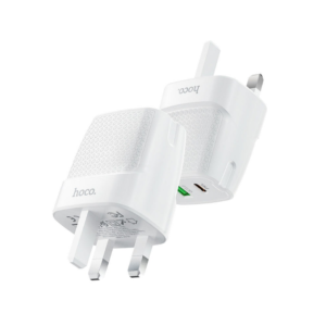 Hoco C85B 20W Type C+USB-A Charging Plug - Image 1