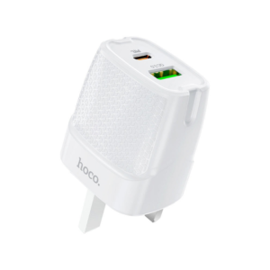 Hoco C85B 20W Type C+USB-A Charging Plug - Image 3