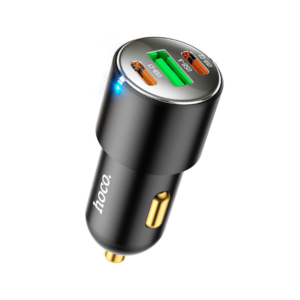 Hoco NZ6 45W Dual Type-C + Single USB Car Charger - Image 1