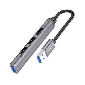 Hoco HB26 4 in 1 (USB-A to 4 USB-A) Mini Adapter - Image 1